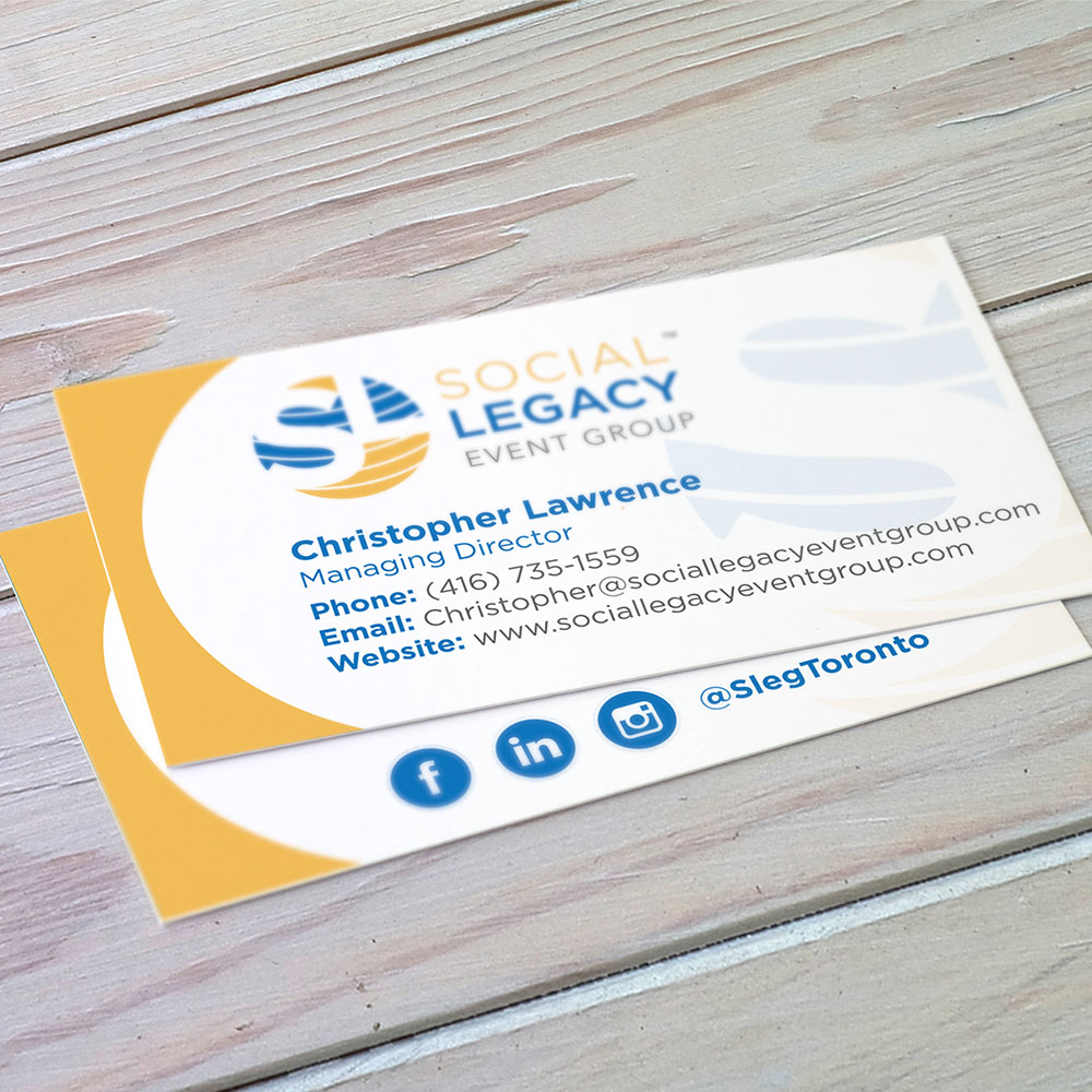 Social Legacy Event Group - Business Cards