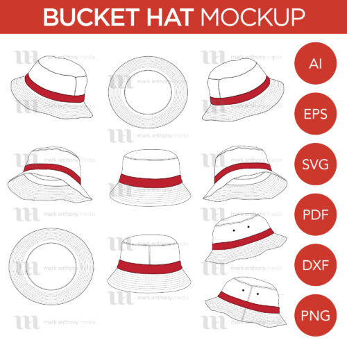 Bucket Hat Template Sample Mock Up Main Image