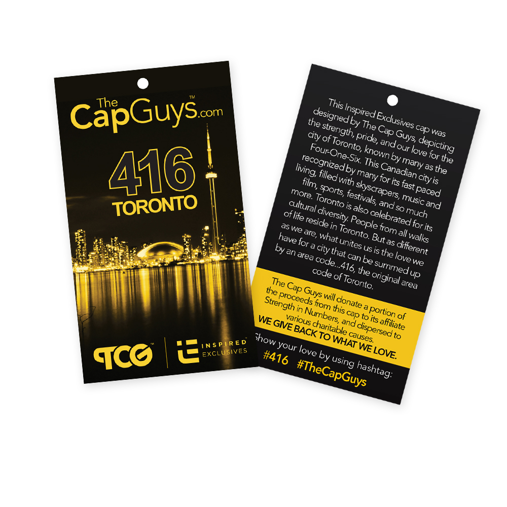 The Cap Guys Inspired Exclusives 416 Toronto Hang Tags