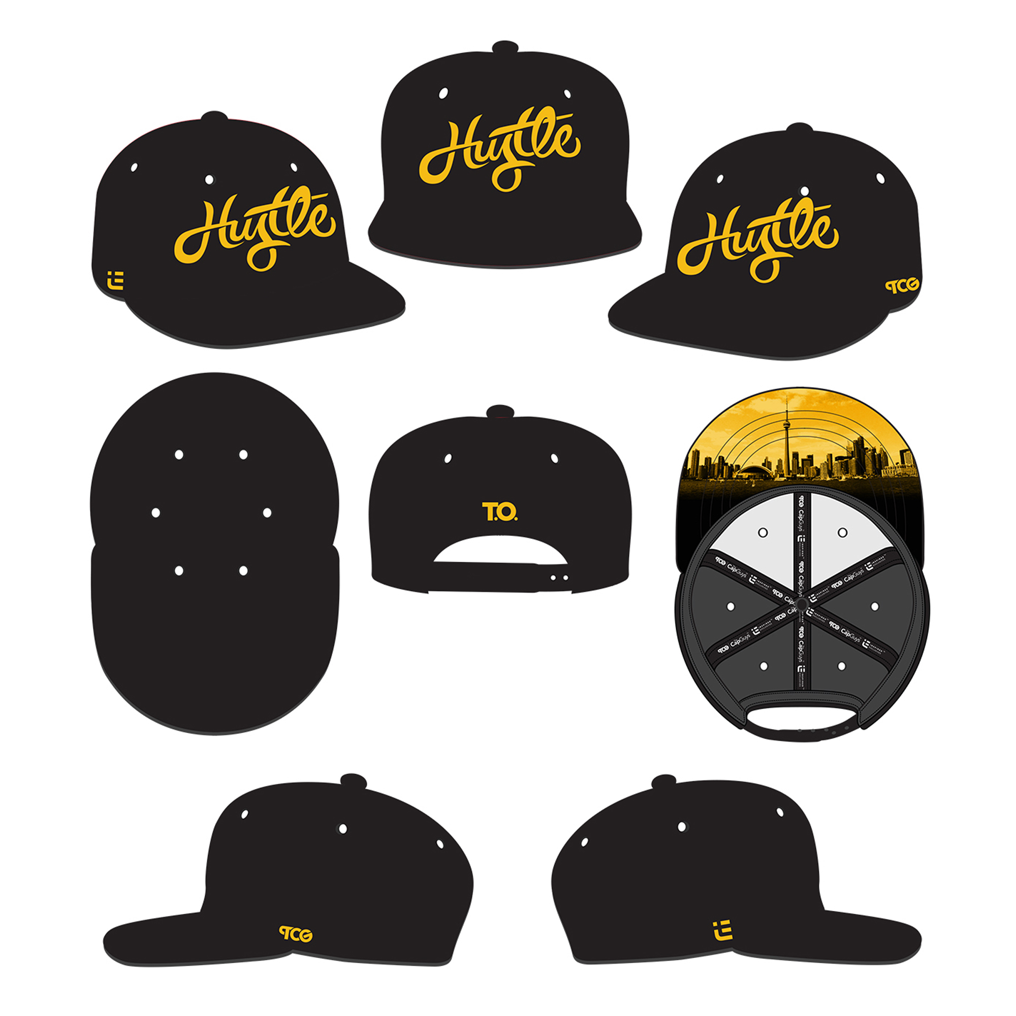 The Cap Guys Inspired Exclusives Hustle T.O. Hat Design Mockup and Template