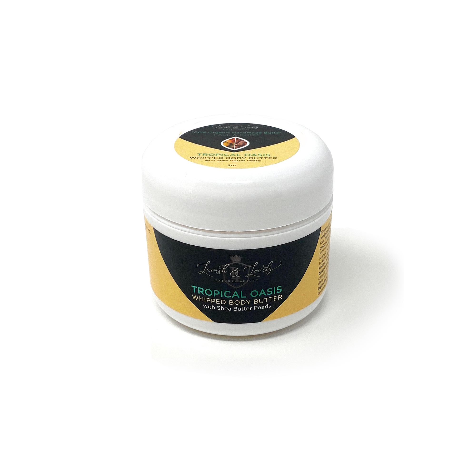 Lavish & Lovely - Tropical Oasis Scented Whipped Body Butter with Shea Pearls (2oz)