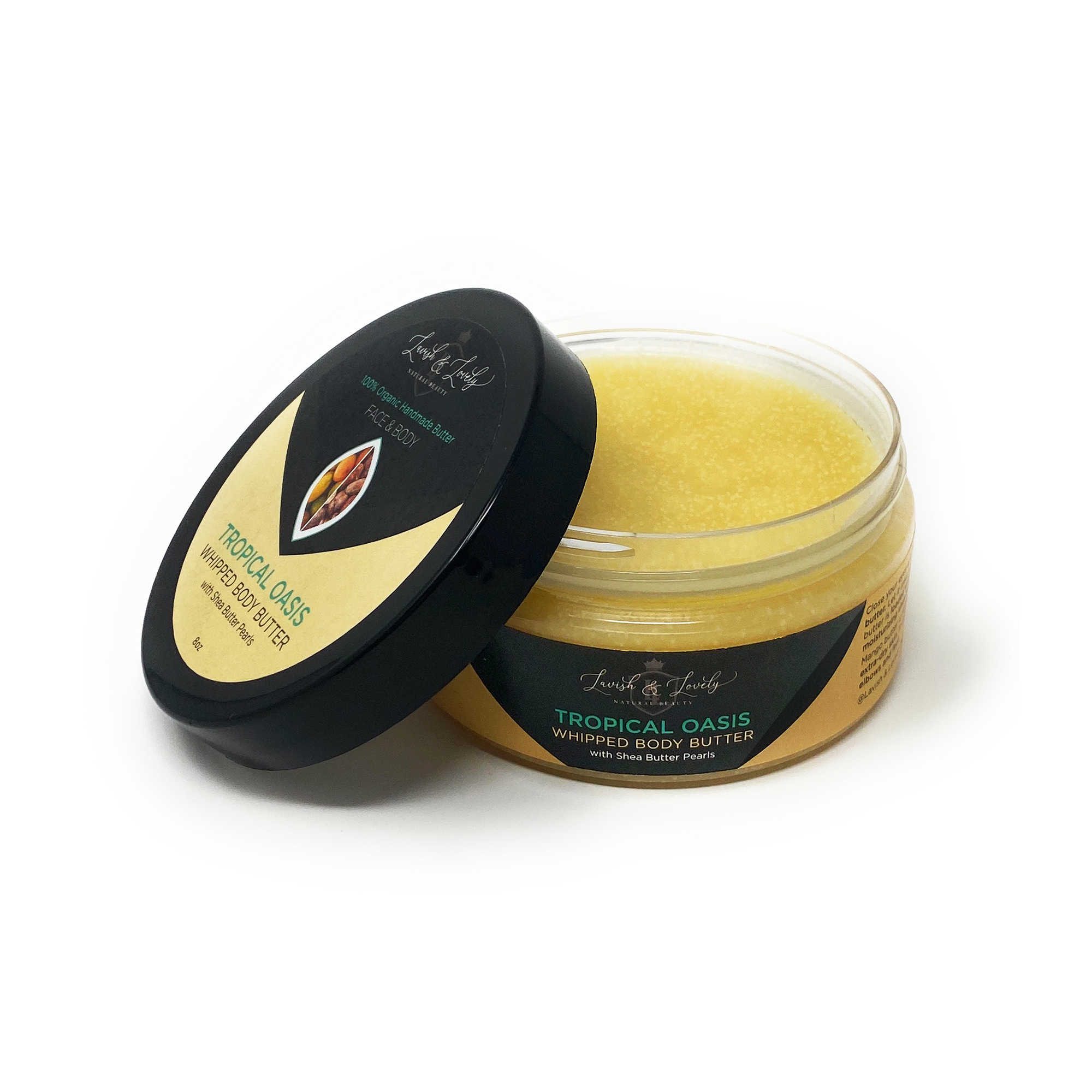 Lavish & Lovely - Tropical Oasis Scented Whipped Body Butter with Shea Pearls (8oz)