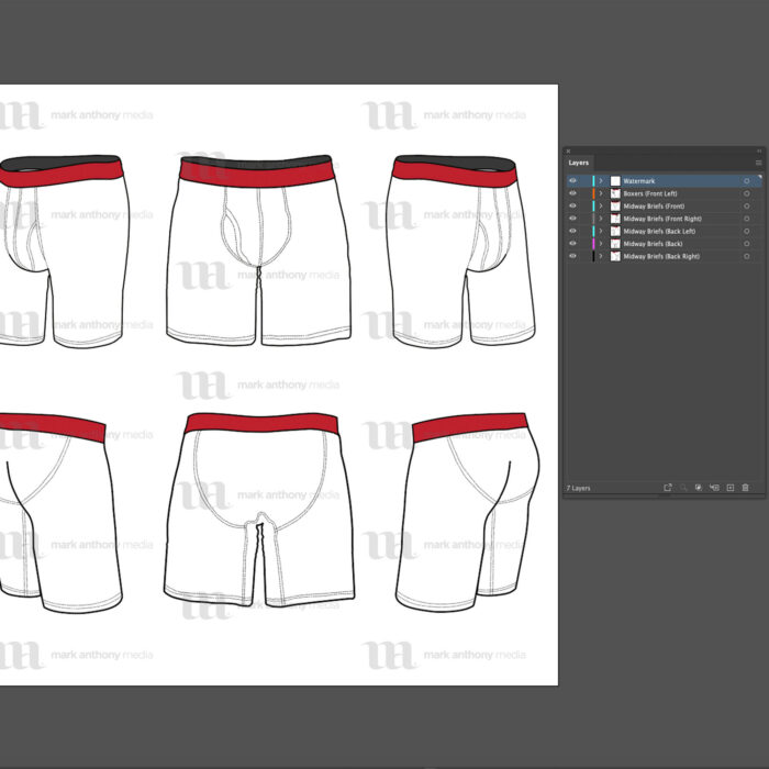Midway Boxer Briefs Mockup Template Sample Mock Up Main Image