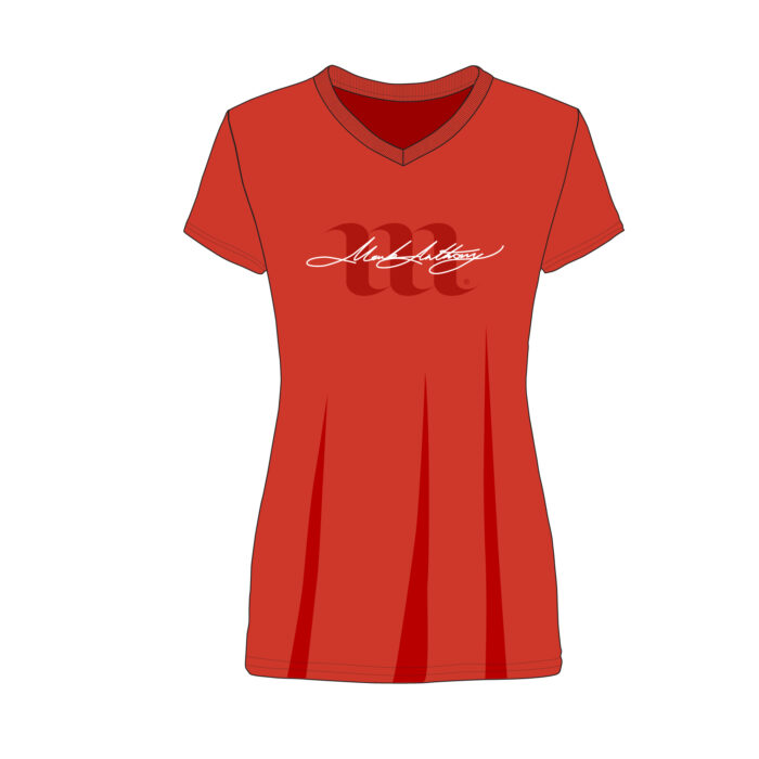 Women's T-Shirt/V-Neck Shirt Mockup Template Sample Mock Up Main Image