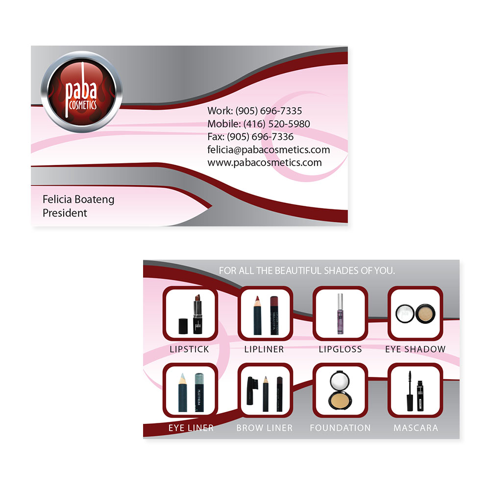 Paba Cosmetics - Business Cards