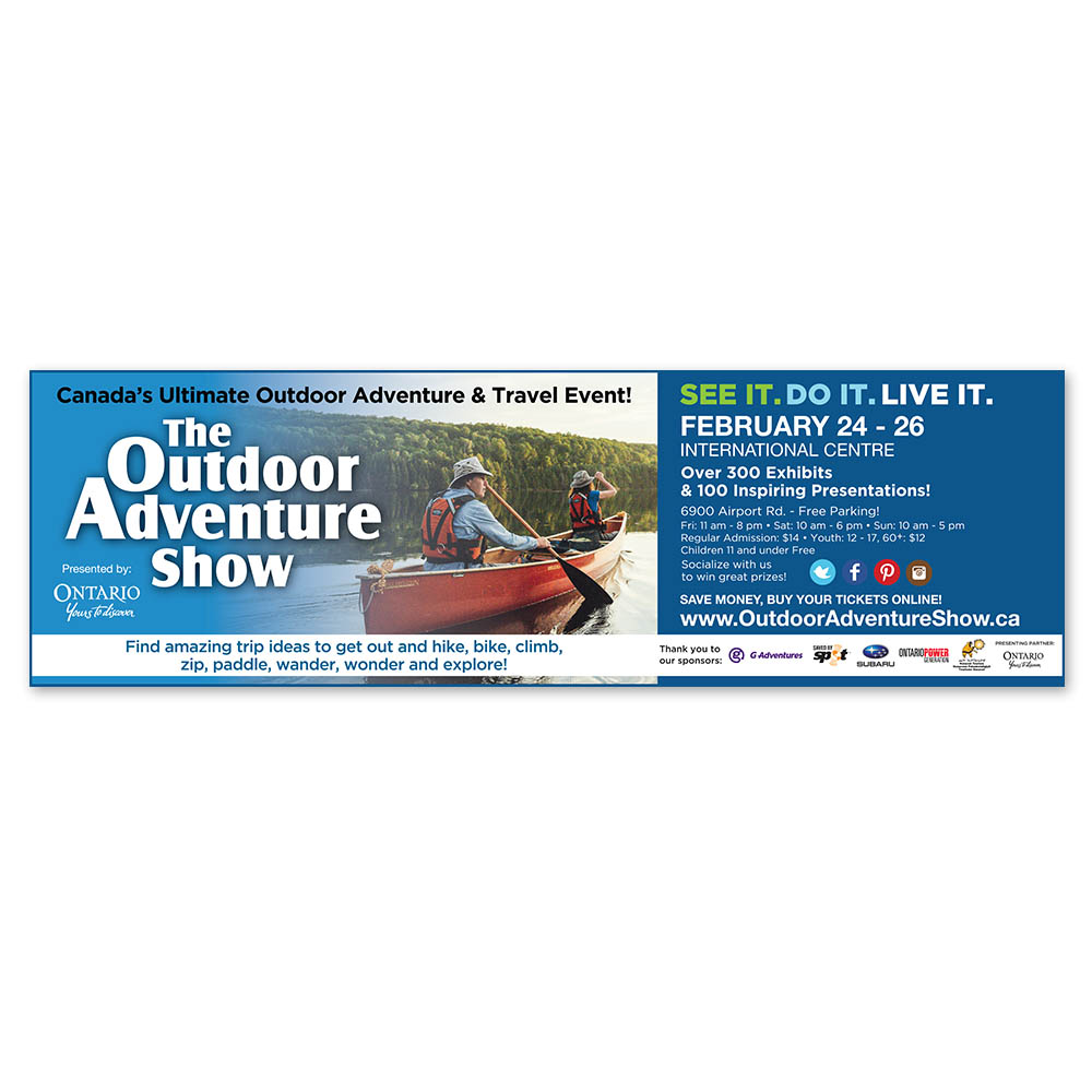 Outdoor Adventure Show - Print Ads
