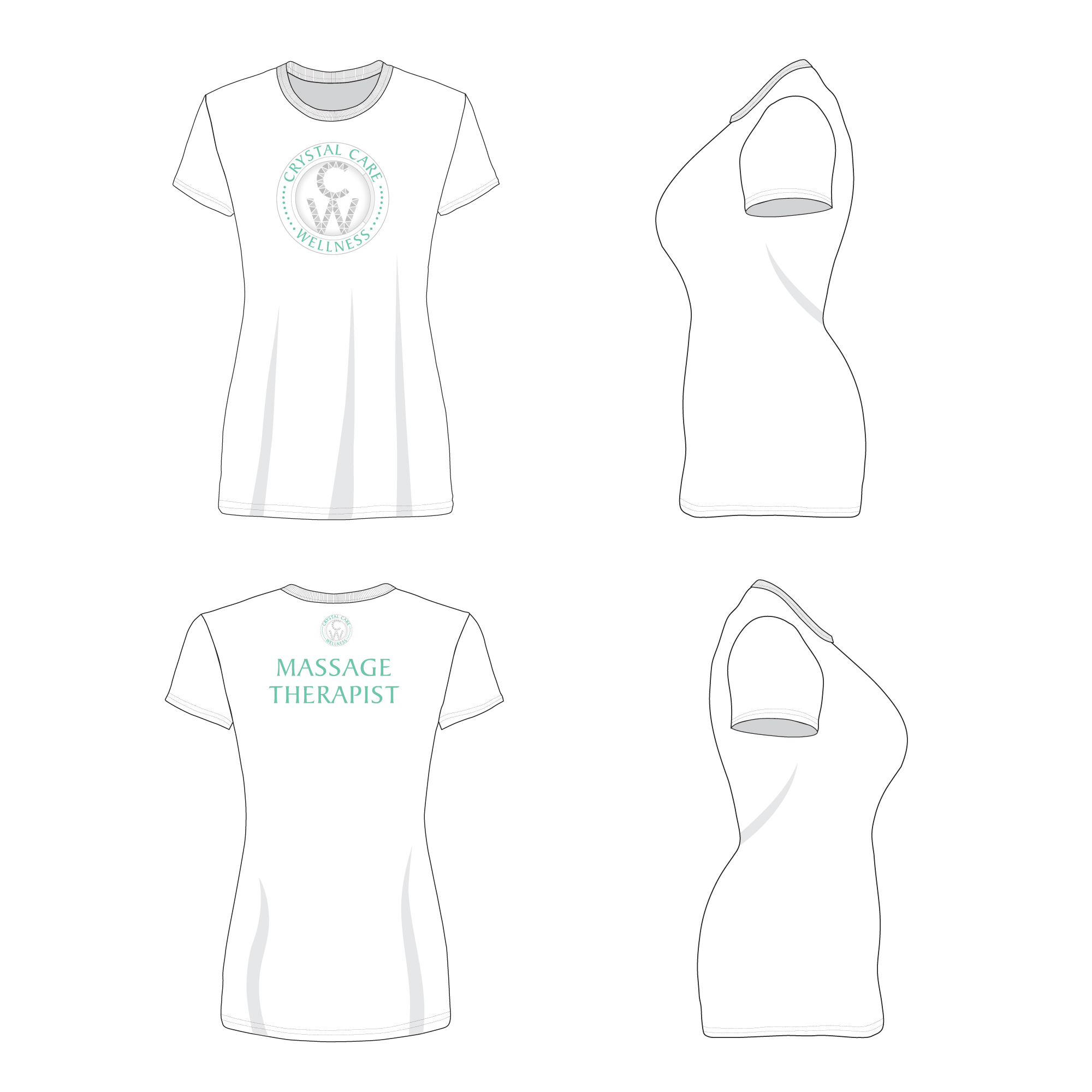 Crystal Care Wellness - Adult T-Shirts
