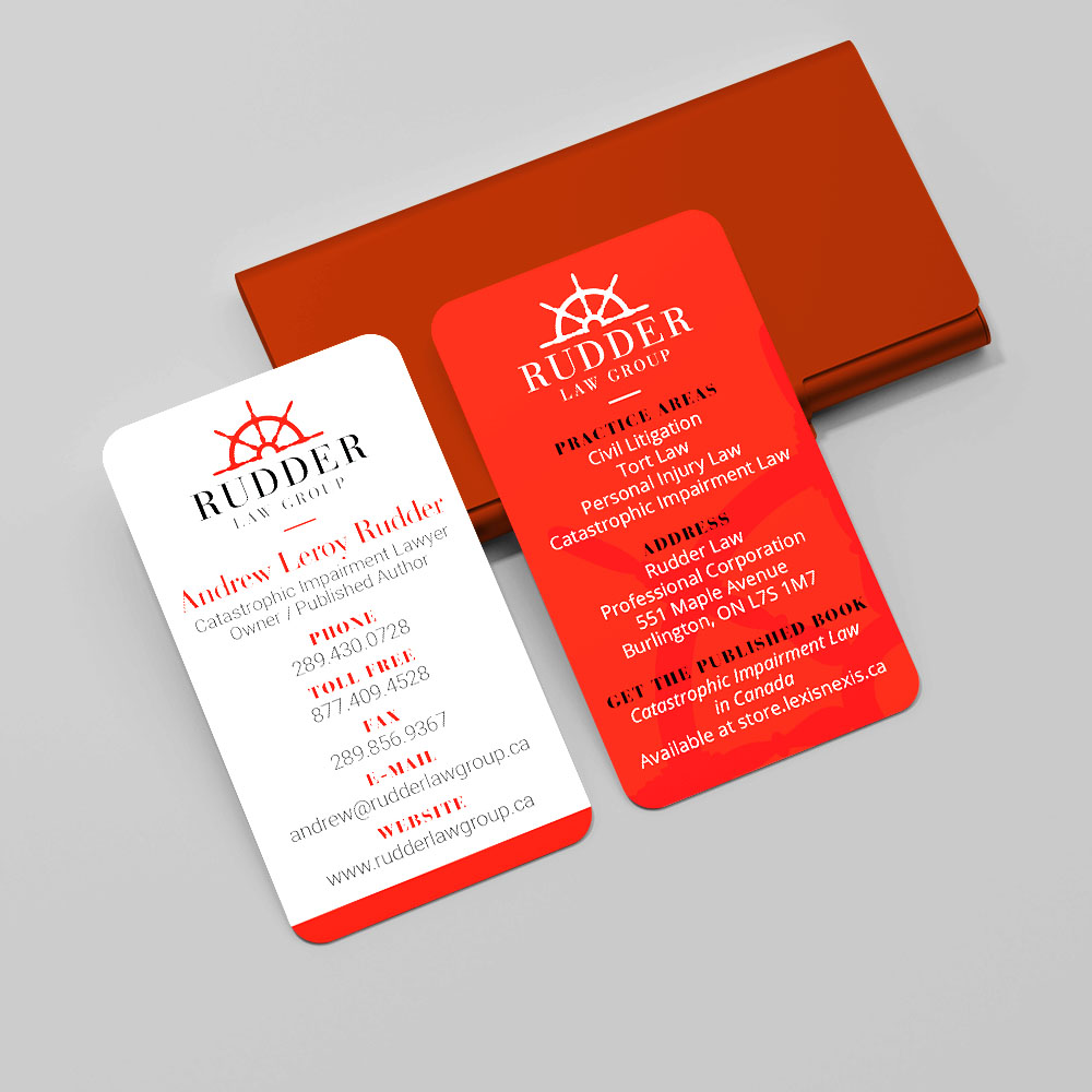Rudder Law Group - Business Cards