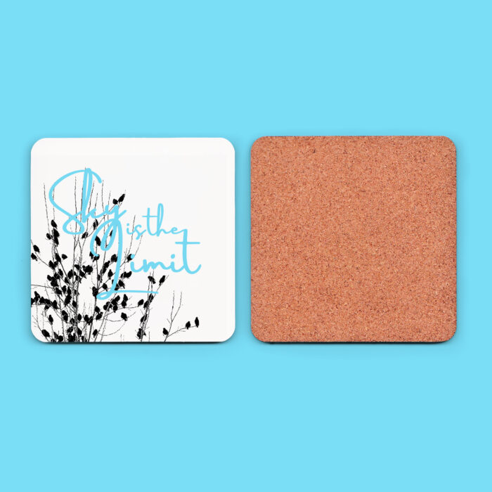 3.75" Square Coasters Mockup and Template