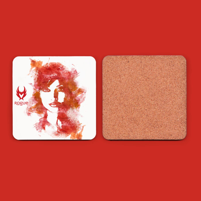 3.75" Square Coasters Mockup and Template