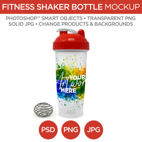 Fitness Shaker Bottle Front