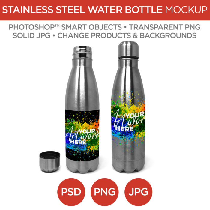 StainlesSteel Water Bottles Silver