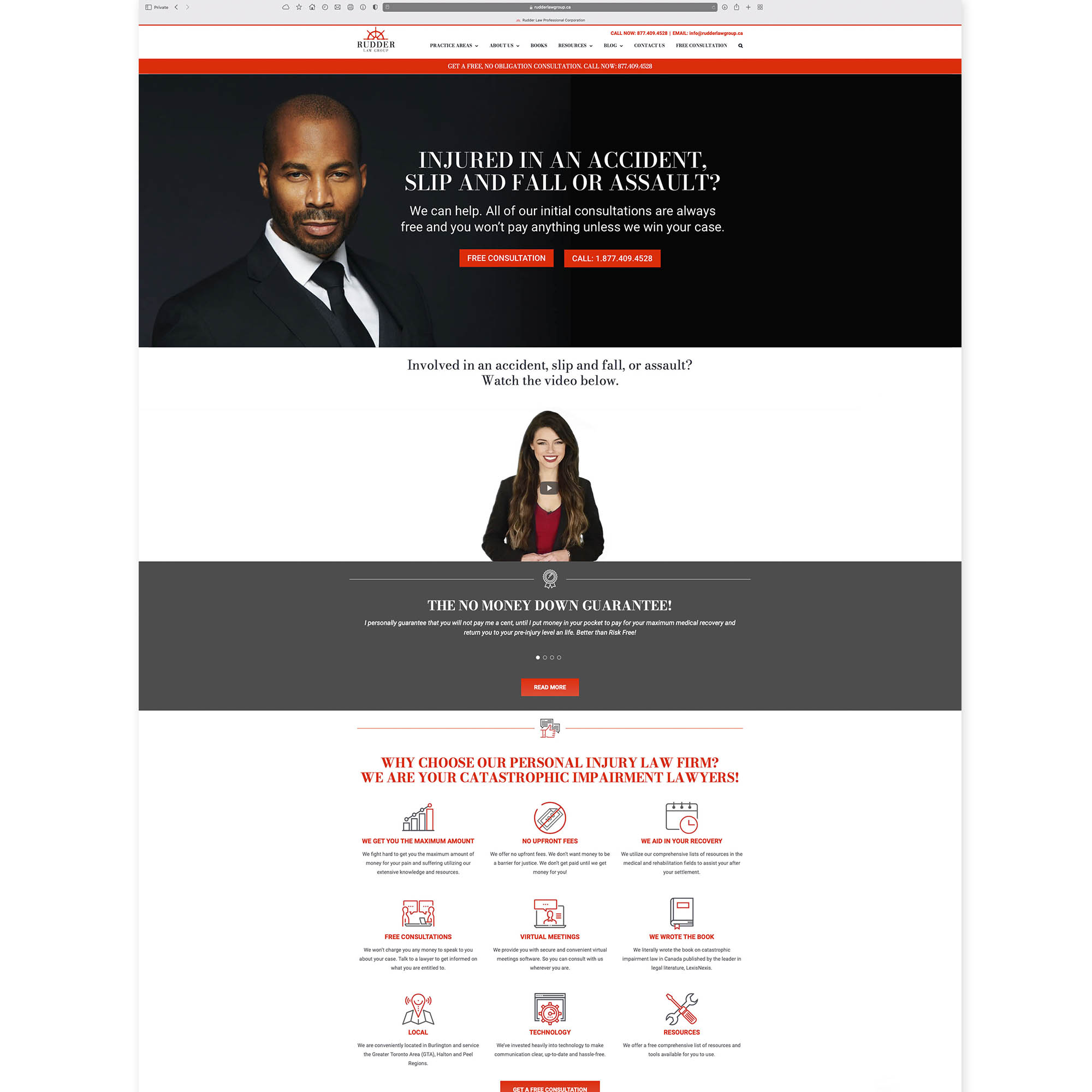Rudder Law Group - Websites