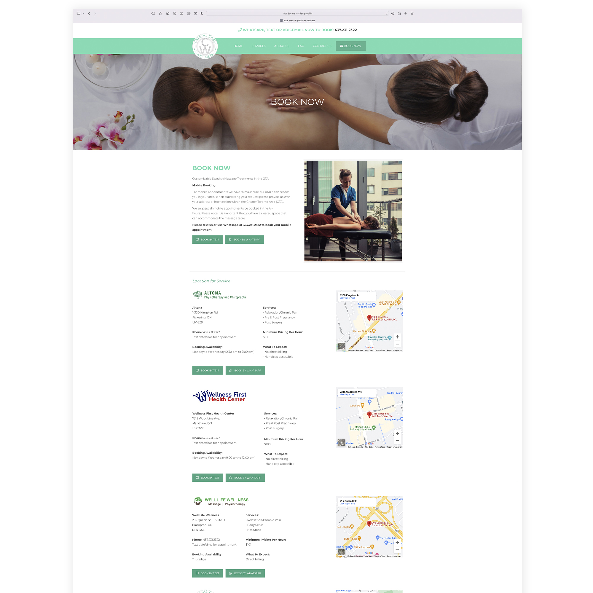 Crystal Care Wellness - Websites