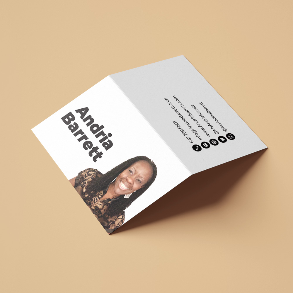 Andria Barrett - Folded Business Cards
