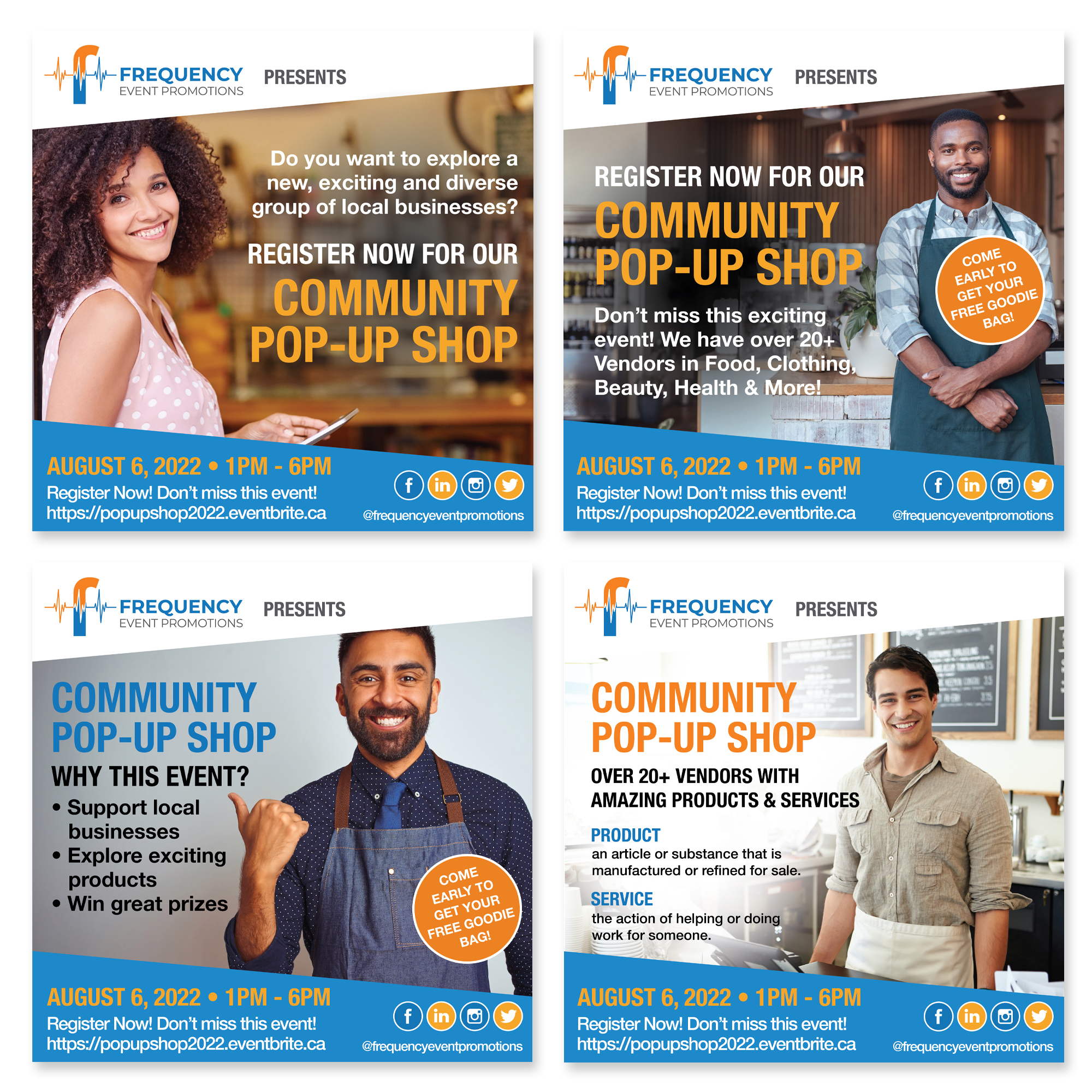 Frequency Event Promotions – Community Pop-Up Event – Social Media Marketing