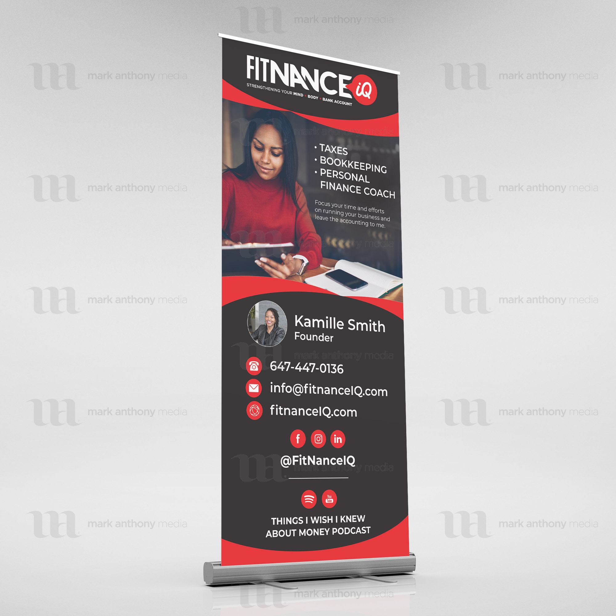 FitnanceIQ – Pull-Up Banner – Signs