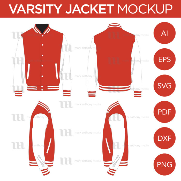 Varsity Jacket Mockup Template
